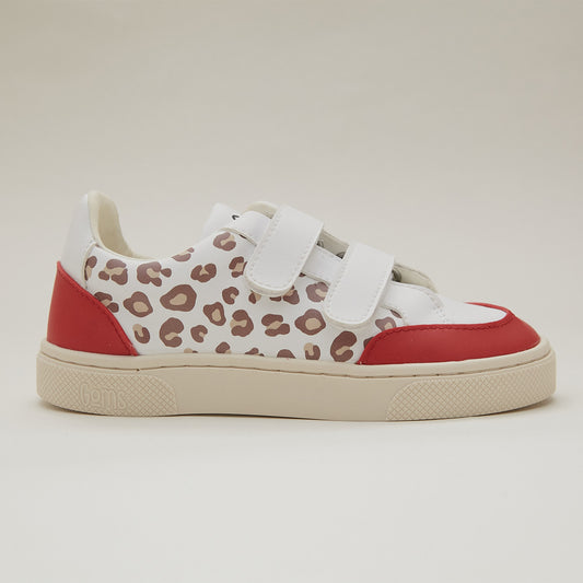 baskets_vegan__enfants_scratchs_leopard_rouge_profil